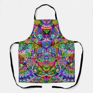 Fantasy Art skizzieren - Abstrakt Neon Shift 3 Schürze