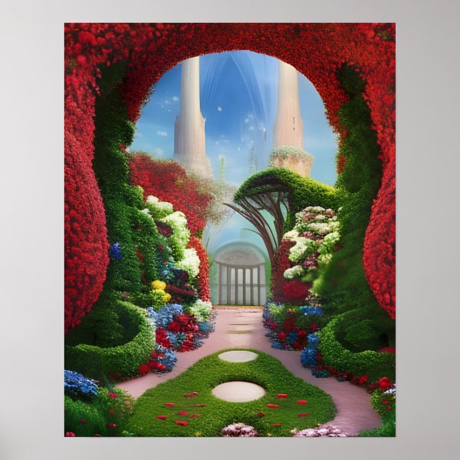 Fantasy Art The Red Gardens Poster (Vorne)