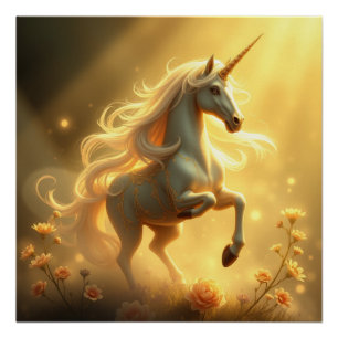 Fantasy Art Unicorn Poster