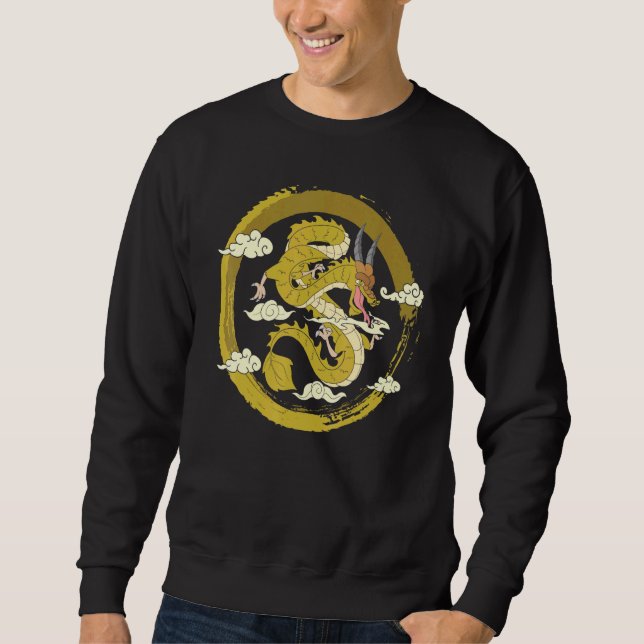 Fantasy Asian Dragon Mysthical Creature Chinese Dr Sweatshirt (Vorderseite)