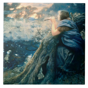 "Fantasy at Twilight" von Edward Robert Hughes Fliese
