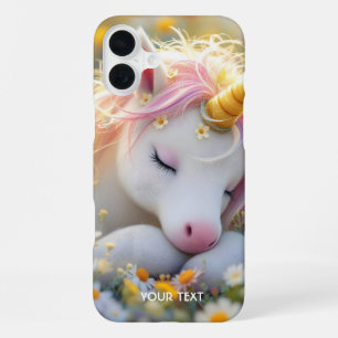Fantasy Baby Unicorn Blume iPhone 16 Plus Hülle