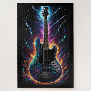 Fantasy Bassed Electric Bass Gitarre Puzzle