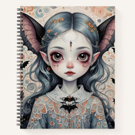 Fantasy Bat Girl Notebook Notizbuch