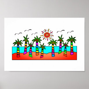 Fantasy Beach Poster