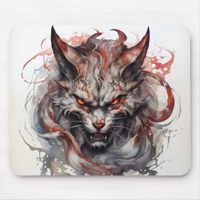 Fantasy Beast Cat Mousepad (Vorne)