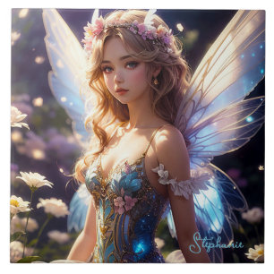 Fantasy Beautiful Blume Fairy Fliese