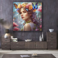 Fantasy Beautiful Fairy Butterfells Blumengarten
