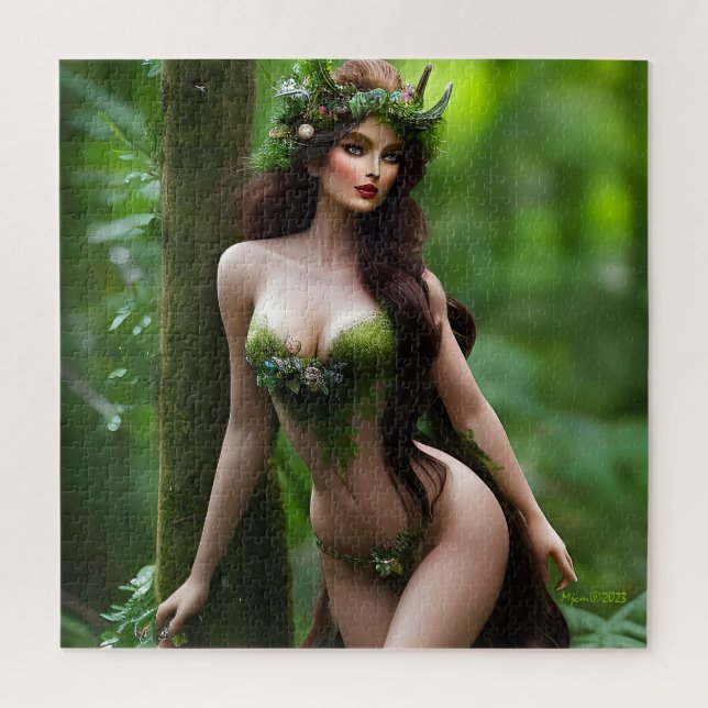 Fantasy Beautiful Forest Fairy Puzzle (Vertikal)