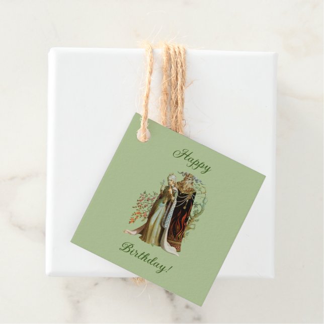 Fantasy Beauty & Biest Geburtstag Geschenkanhänger (Beispiel)