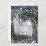 Fantasy Bezauberter Lavendel Liebe Forest Sweet 16 Einladung<br><div class="desc">Anpassen für jedes Ereignis.</div>