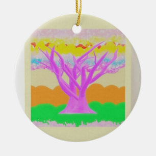 Fantasy-Bilderparade mit weichen Gipsfarben Keramik Ornament
