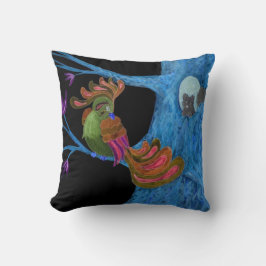 Fantasy Bird - Nacht & Tag - Reversible Pilze Kissen