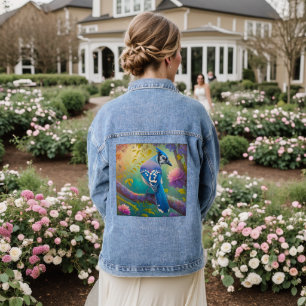 Fantasy Birds Blue Jay Jeansjacke