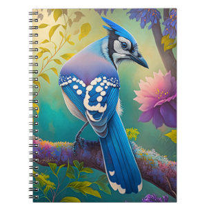 Fantasy Birds Blue Jay Notizblock