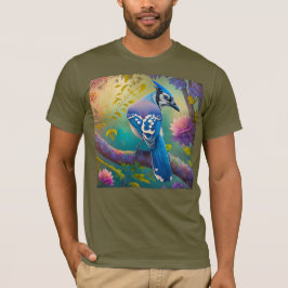 Fantasy Birds Blue Jay T-Shirt