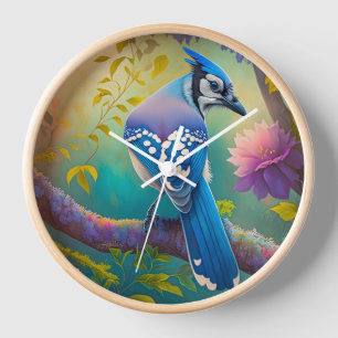 Fantasy Birds Blue Jay Uhr