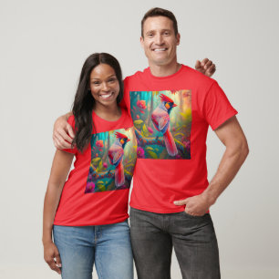Fantasy Birds Männlicher Kardinal T-Shirt