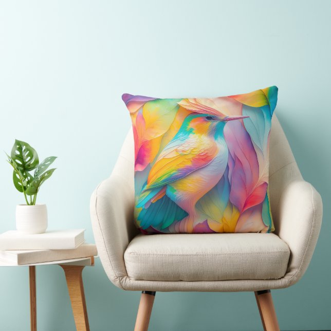 Fantasy Birds Silk Bird Kissen (Stuhl )