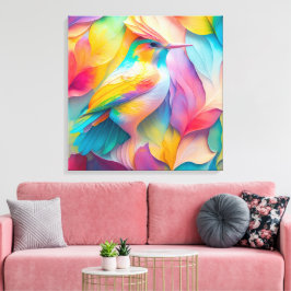 Fantasy Birds Silk Bird Leinwanddruck