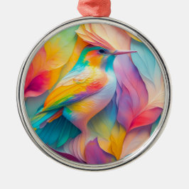 Fantasy Birds Silk Bird Ornament Aus Metall