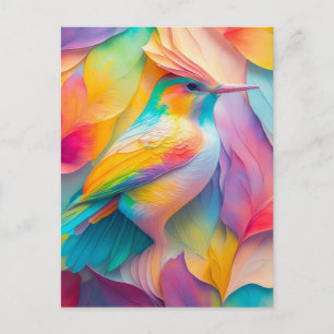 Fantasy Birds Silk Bird Postkarte