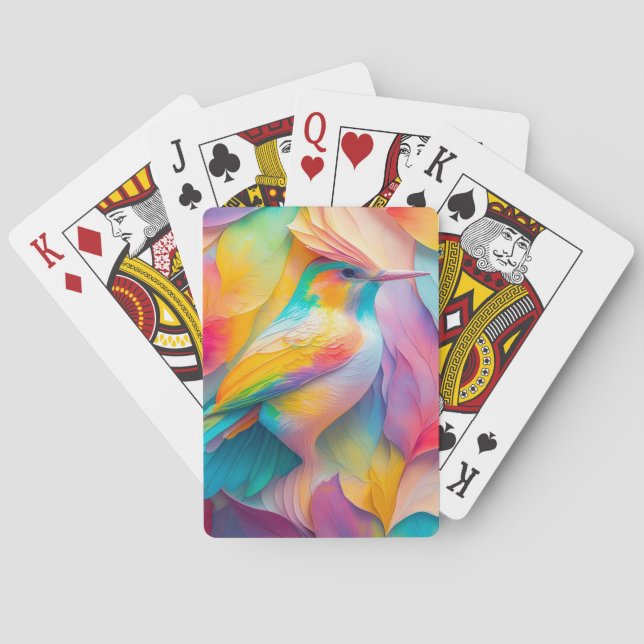 Fantasy Birds Silk Bird Spielkarten (Rückseite)