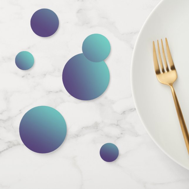 FANTASY Blue + Lila Gradient Color Confetti Konfetti (Gruppe)