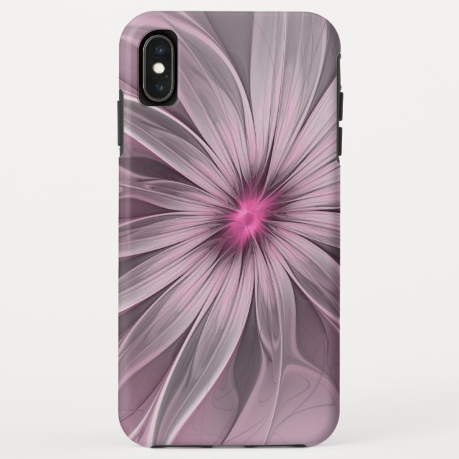 Fantasy Blume Abstrakt Plum Flora Fraktal Kunst Case-Mate iPhone Hülle (Rückseite)