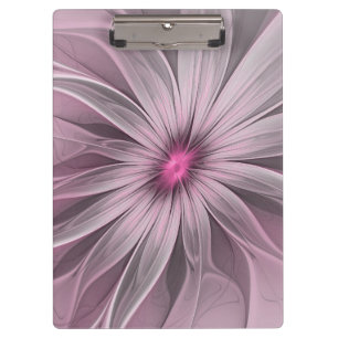 Fantasy Blume Abstrakt Plum Flora Fraktal Kunst Klemmbrett