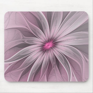 Fantasy Blume Abstrakt Plum Flora Fraktal Kunst Mousepad