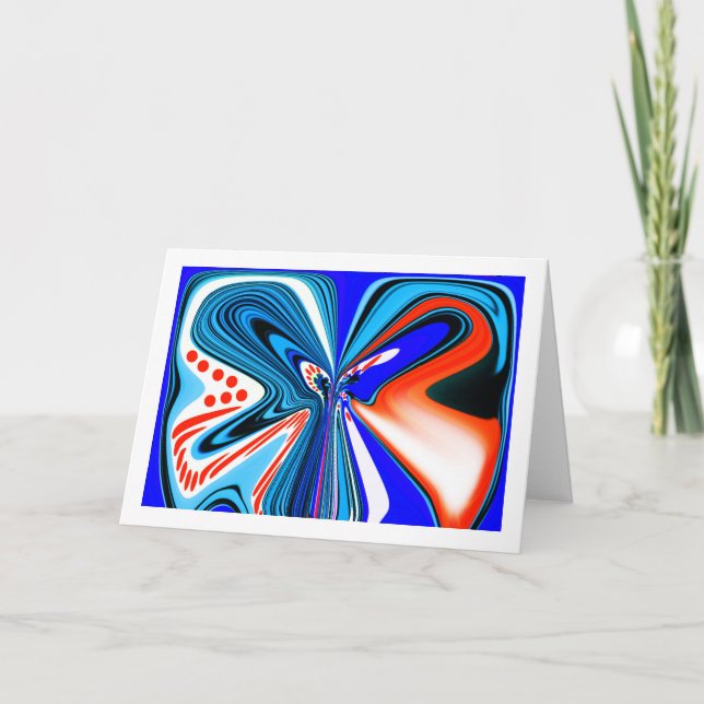 Fantasy Blume Art Karte (Vorderseite)