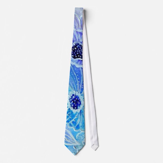 Fantasy Blume Art Krawatte (Vorderseite)