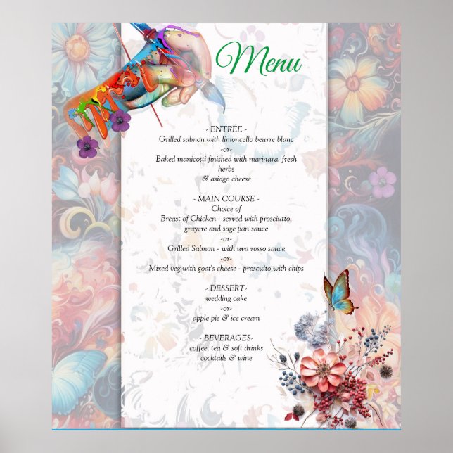 Fantasy-Blume bringen die Naturfreude zum Ausdruck Poster (Vorne)