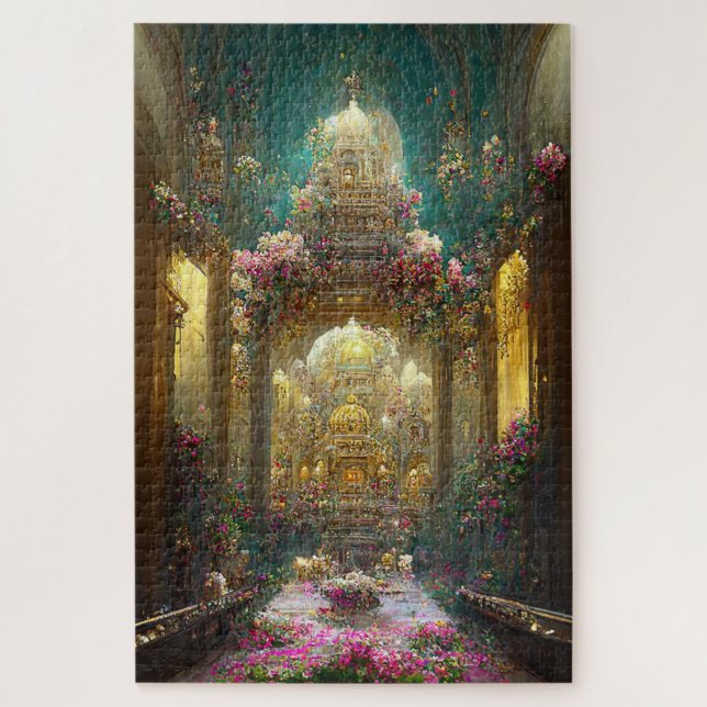 Fantasy Blume Church - Puzzle (Vertikal)