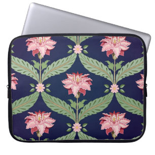 Fantasy-Blume: Dunkle indische Motive Laptopschutzhülle