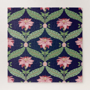 Fantasy-Blume: Dunkle indische Motive Puzzle