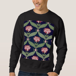 Fantasy-Blume: Dunkle indische Motive Sweatshirt