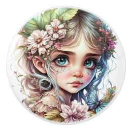 Fantasy Blume Fairies Serie Keramikknauf