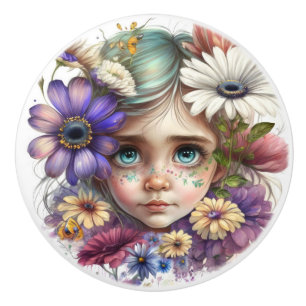 Fantasy Blume Fairies Serie Keramikknauf