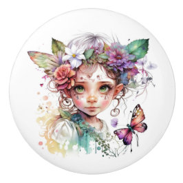 Fantasy Blume Fairies Serie Keramikknauf