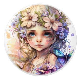 Fantasy Blume Fairies Serie Keramikknauf