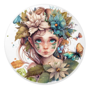Fantasy Blume Fairies Serie Keramikknauf