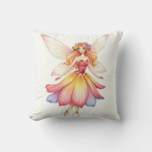 Fantasy Blume Fairy Pink Kissen