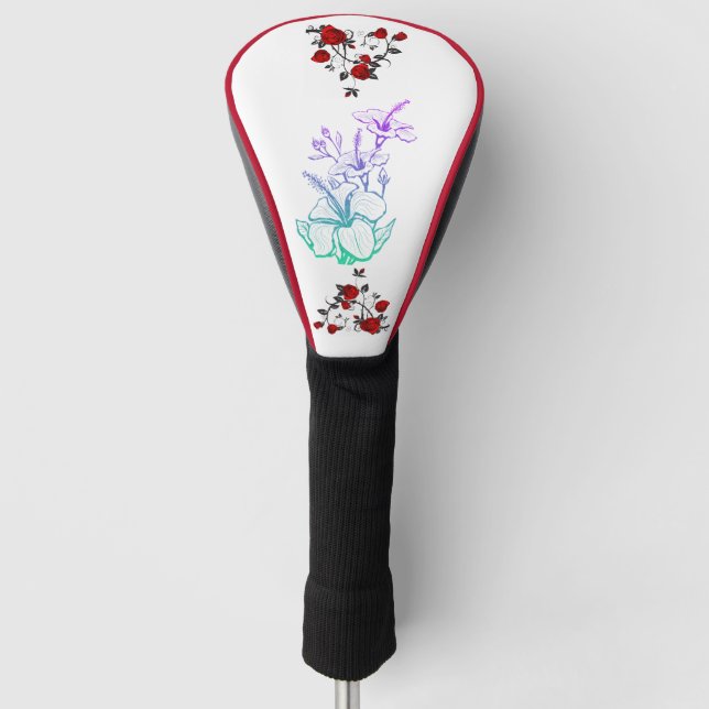 Fantasy-Blume Golf Headcover (Vorderseite)
