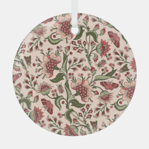 Fantasy Blume Paisley Hand Drawn Ornament Aus Glas