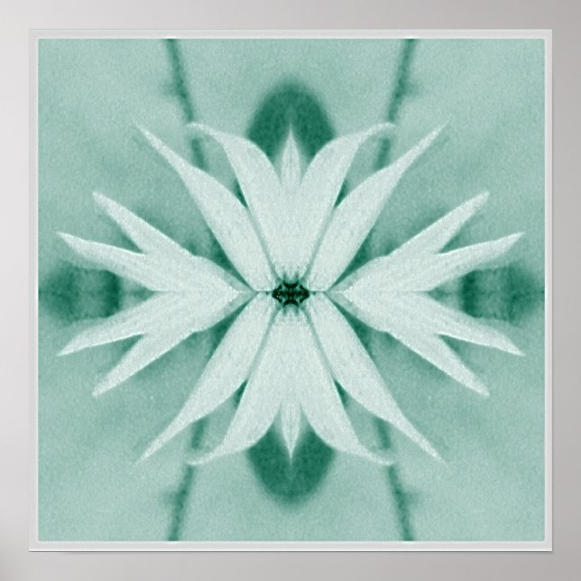 Fantasy Blume Pflanze Poster (Vorne)