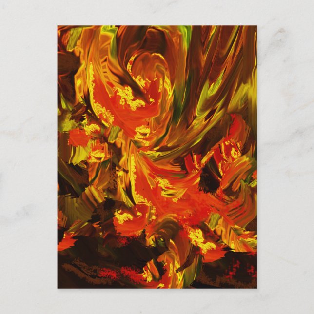 Fantasy-Blume Postkarte (Vorderseite)