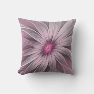 Fantasy-Blumen-Abstrakt-Pflaume-Blumen-Fraktal-Kun Kissen