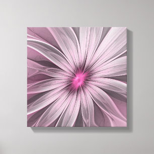 Fantasy-Blumen-Abstrakt-Pflaume-Blumen-Fraktal-Kun Leinwanddruck